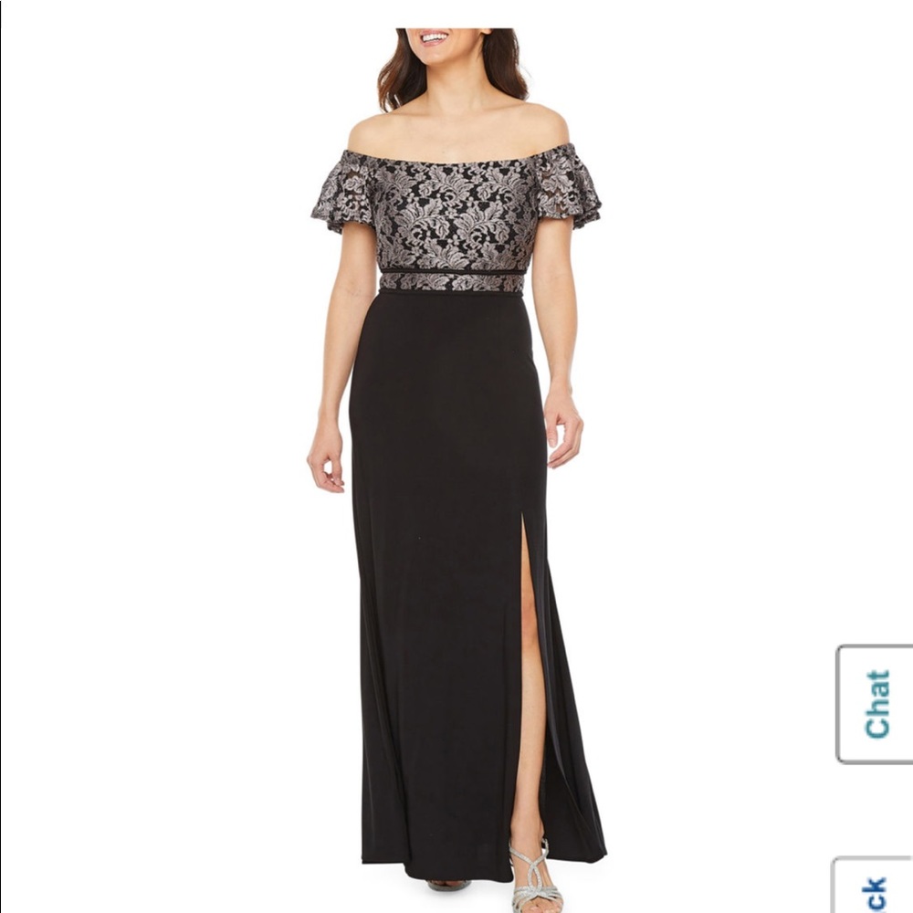 Off The Shoulder Evening Gown